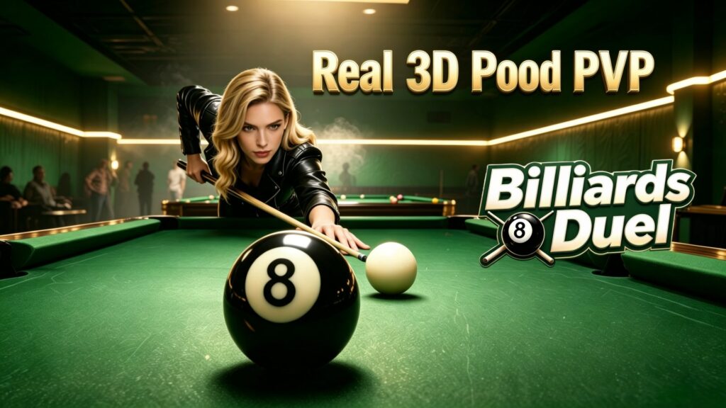 Billiards Duel real-time 3D 8-ball pool PVP Windows PC game